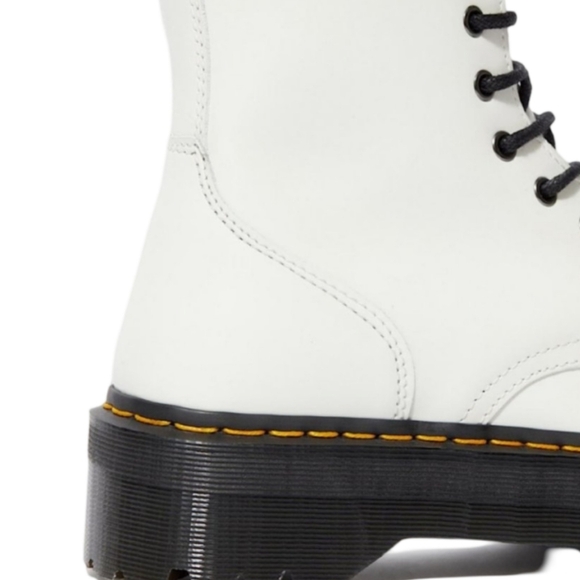 Dr. Martens Jadon BootsWhite Platform Chunky Combat Size 5 NEW - Picture 13 of 14